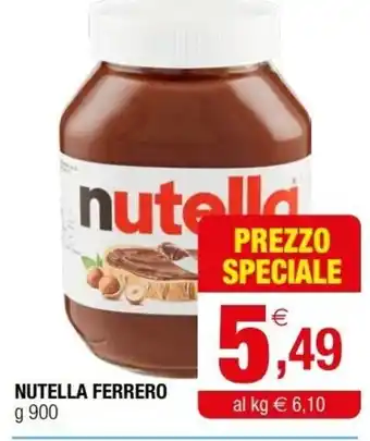 Iperal Nutella Ferrero g 900 offerta