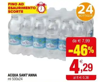 Iperal Sant'Anna Acqua ml 500x24 offerta