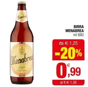 Iperal Menabrea Birra ml 660 offerta