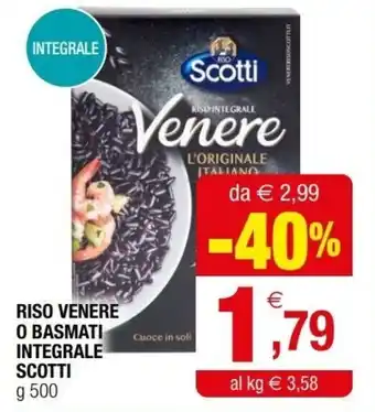 Iperal Scotti Riso Venere o Basmati Integrale g 500 offerta