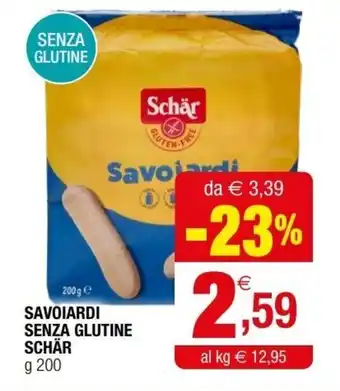 Iperal Schär Savoiardi Senza Glutine g 200 offerta