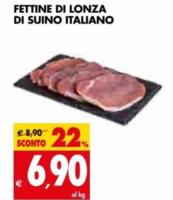 Tigros Fettine Di Lonza Di Suino Italiano offerta