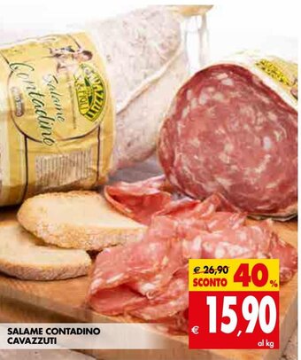 Tigros Salame Contadino Cavazzuti offerta