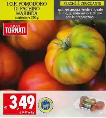 Tigros I.G.P. Pomodoro Di Pachino Marinda 350 g offerta