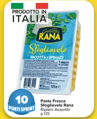 Carrefour Market Rana Pasta Fresca Sfogliavelo Ripieni Assortiti 125g offerta