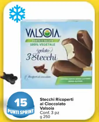 Carrefour Market Valsoia Stecchi Ricoperti al Cioccolato 3 pz 250g offerta