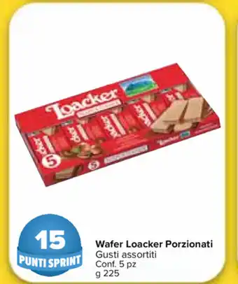 Carrefour Market Loacker Porzionati Wafer 5 pz 225g offerta