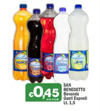 Primo Prezzo San Benedetto Bevande Gusti Esposti 1,5Lt offerta