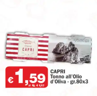 Capri Tonno all'Olio d'Oliva - 80gr. x 3