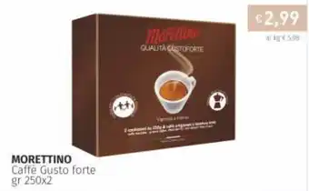 Prezzemolo e Vitale Morettino Caffè Gusto forte 250gr x 2 offerta