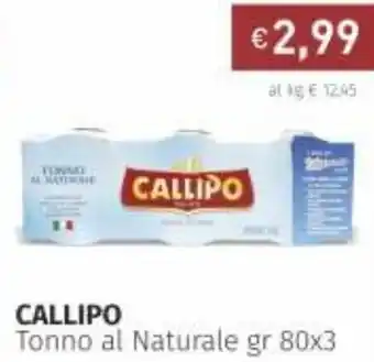 Prezzemolo e Vitale Callipo Tonno al Naturale 80gr x 3 offerta