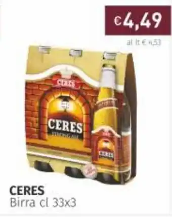 Prezzemolo e Vitale Ceres Birra 33cl x 3 offerta