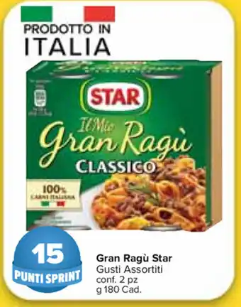 Carrefour Market Star Gran Ragù Classico 2 pz 180g offerta