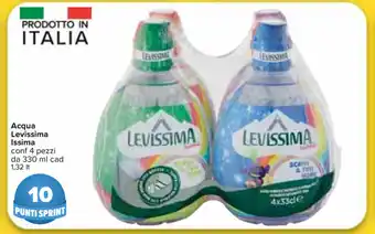 Carrefour Market Levissima Issima Acqua 4 pezzi 330ml offerta