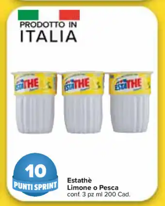Carrefour Market Estathè Limone o Pesca 3 pz 200ml offerta