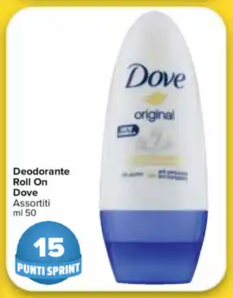 Carrefour Market Dove Deodorante Roll On 50ml offerta