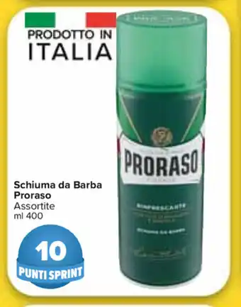 Carrefour Market Proraso Schiuma da Barba 400ml offerta