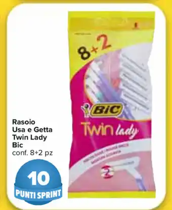 Carrefour Market Bic Twin Lady Rasoio Usa e Getta 8+2 pz offerta