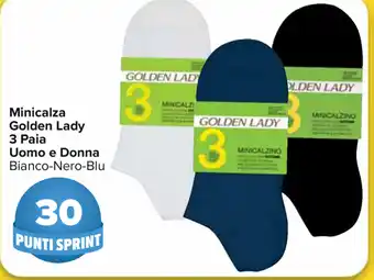 Carrefour Market Golden Lady Minicalza 3 Paia Uomo e Donna offerta