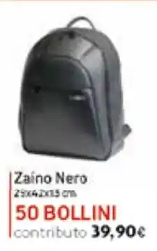 Famila Zaino Nero 50 Bollini offerta