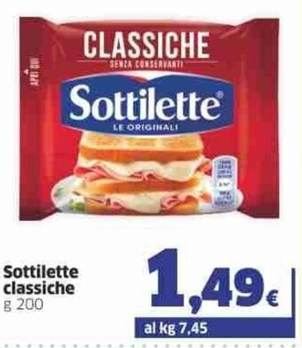 Sigma Sottilette classiche g 200 offerta