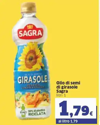 Sigma Sagra Olio di semi di girasole litri 1 offerta