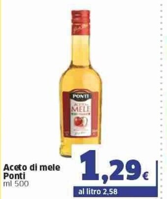 Sigma Ponti Aceto di mele ml 500 offerta