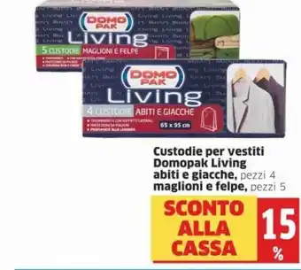 Domopak Living Custodie per vestiti maglioni e felpe