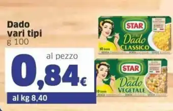 Sigma Star Dado vari tipi g 100 offerta