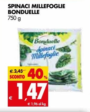 Tigros Bonduelle Spinaci Millefoglie 750 g offerta