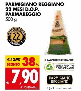 Tigros Parmareggio Parmigiano Reggiano 22 Mesi D.O.P. 500 g offerta