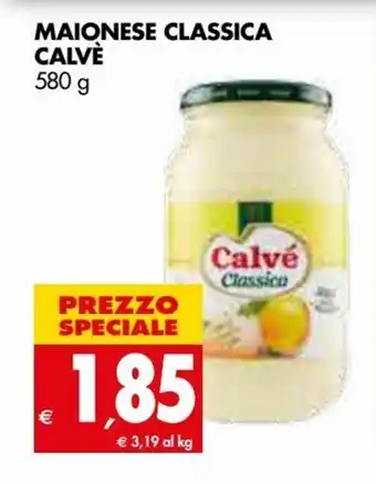 Tigros Calvè Maionese Classica 580 g offerta