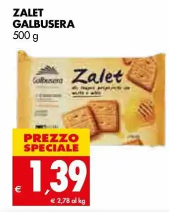 Tigros Galbusera Zalet 500 g offerta