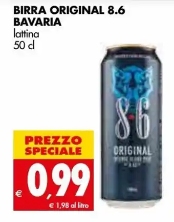 Tigros Bavaria Birra Original 8.6 lattina 50 cl offerta