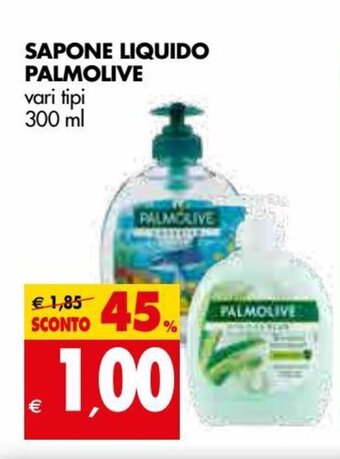 Tigros Palmolive Sapone Liquido vari tipi 300 ml offerta