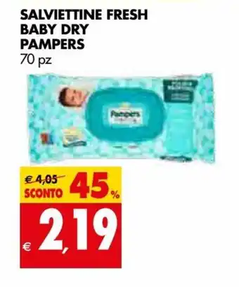 Tigros Pampers Baby Dry Salviettine Fresh 70 pz offerta