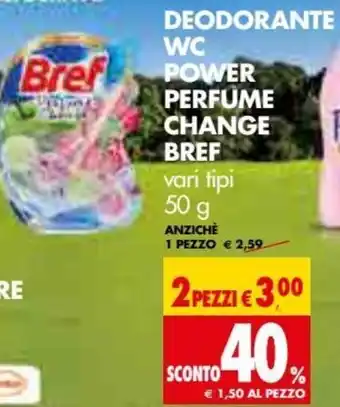 Tigros Bref Deodorante WC Power Perfume Change vari tipi 50 g offerta
