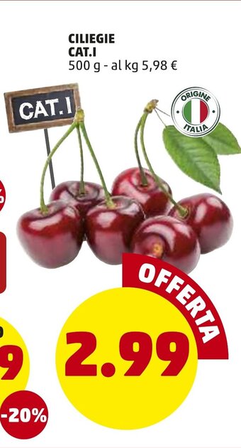 PENNY Ciliegie Cat.l 500g offerta