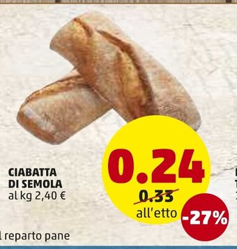 PENNY Ciabatta di Semola offerta
