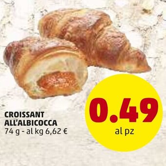 PENNY Croissant All'Albicocca 74g offerta