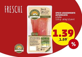 PENNY Speck Leggermente Affumicato 110g offerta