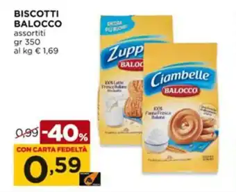 Alì Supermercati Balocco Biscotti 350gr offerta