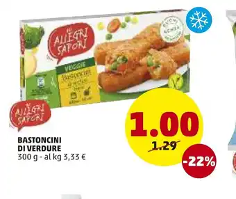 PENNY Gli Allegri Sapori Bastoncini Di Verdure 300g offerta
