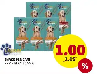 PENNY L'Allegra Snack Per Cani 77g offerta
