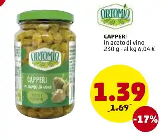 PENNY Ortomio Capperi 230g offerta