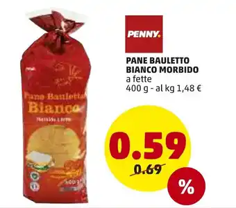 PENNY Penny Pane Bauletto Bianco Morbido 400g offerta