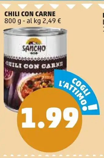 PENNY Sancho Chili con Carne 800g offerta