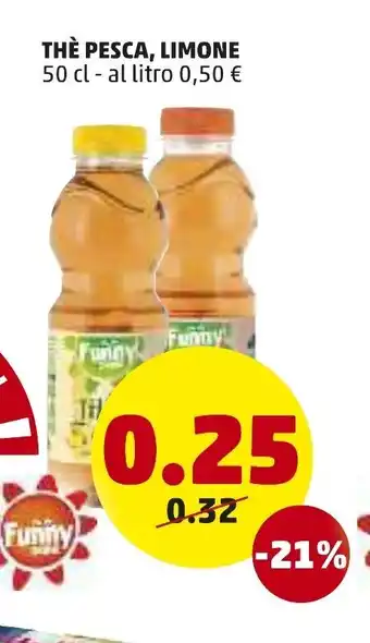 PENNY Thè Pesca, Limone 50cl offerta