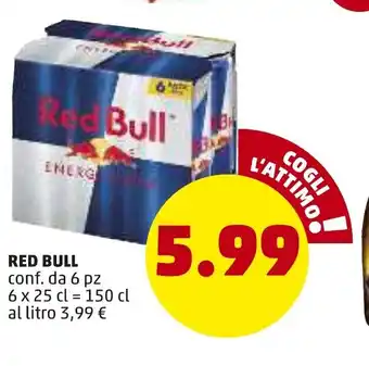 PENNY Red Bull 6 pz x 25cl offerta