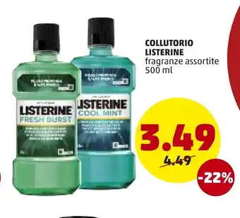 PENNY Listerine Collutorio 500ml offerta
